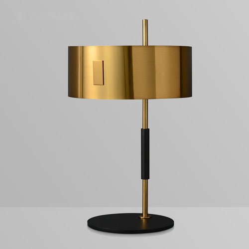 1953 Mid Century Modern Table Lamp In Burnished Brass - view 2