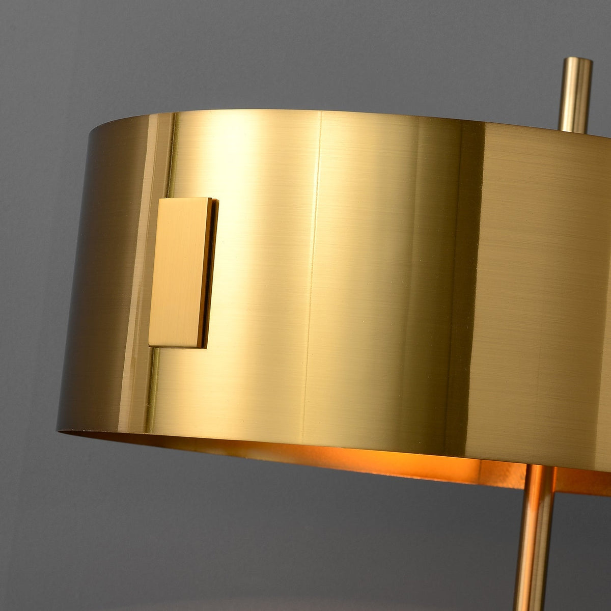 1953 Mid Century Modern Table Lamp In Burnished Brass - view 6