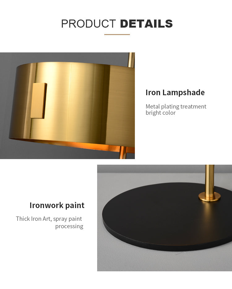 1953 Mid Century Modern Table Lamp In Burnished Brass - view 8
