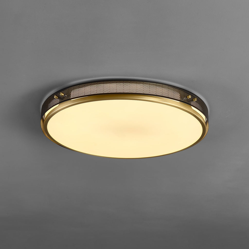 Minimalist Matte Black LED Semi Flush Mount Lighting With Pmma Shade - view 1