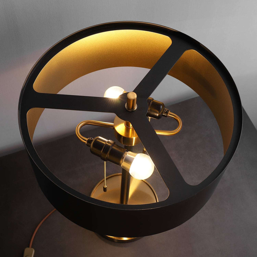 Matte Modern Black Floor Lamp By Light in the Space With Black Iron Drum Shade - view 6