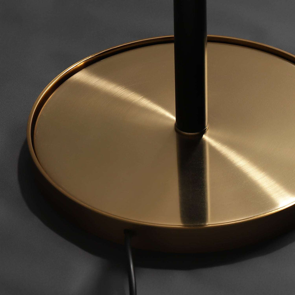 Matte Modern Black Floor Lamp By Light in the Space With Black Iron Drum Shade - view 9