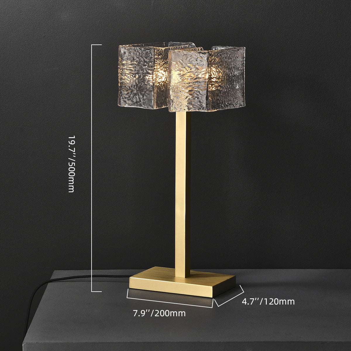 Vegas Tlg Glass Table Lamp - view 11