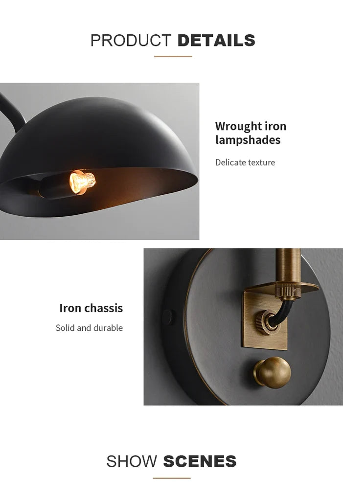 Convessi Swing Adjustable Wall Sconce with Switch - view 10