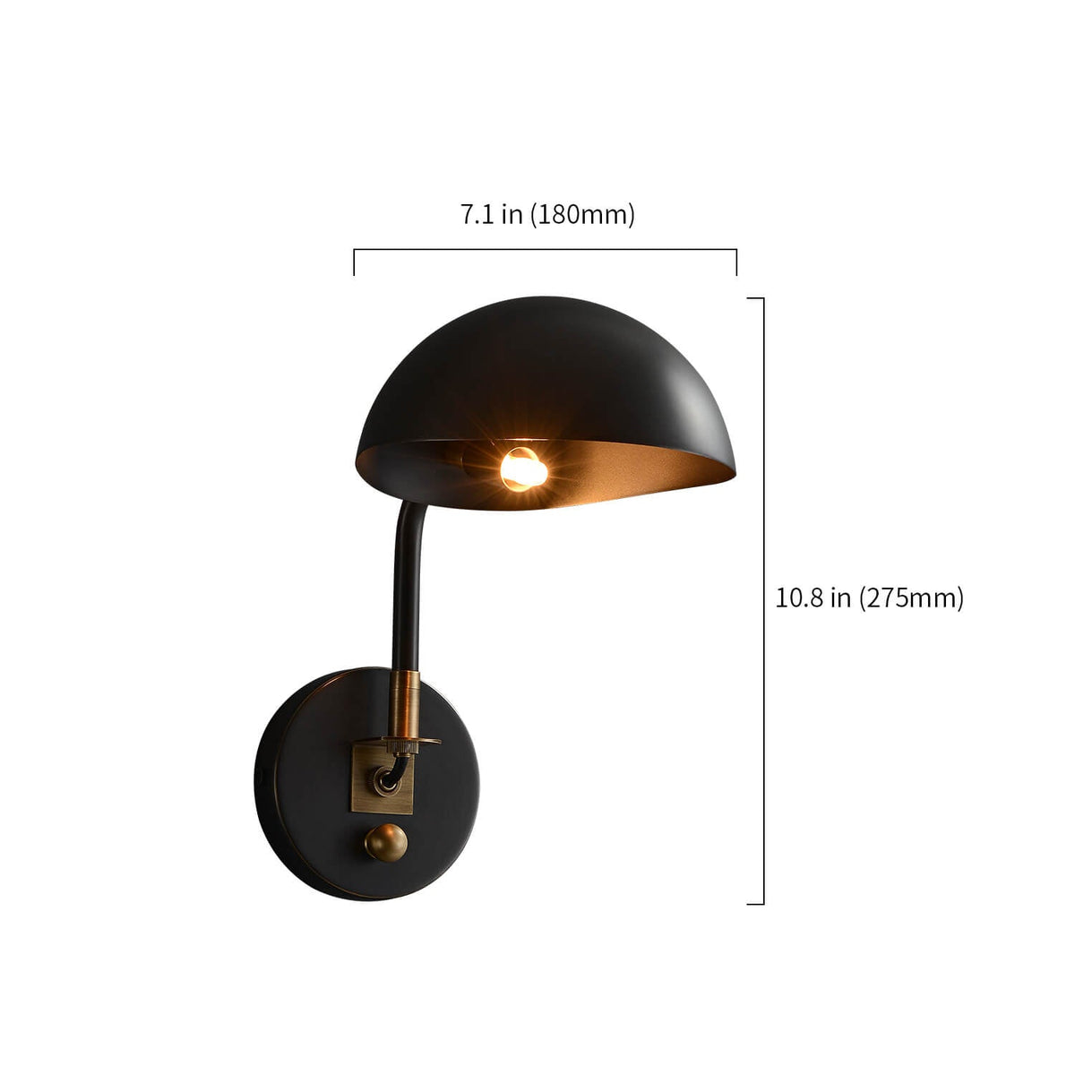 Convessi Swing Adjustable Wall Sconce with Switch - view 18