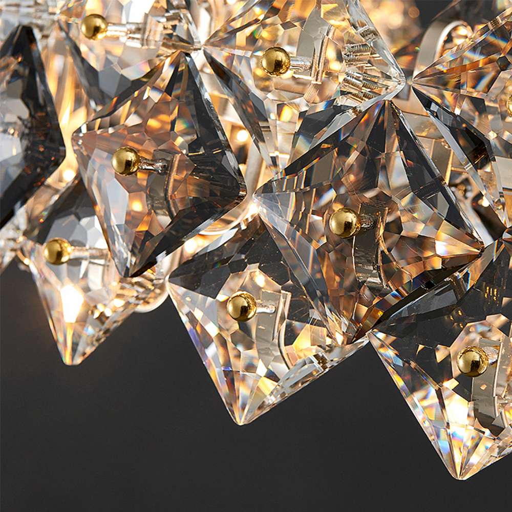 Luxury Crystal Linear Chandelier for Kitchen Island - view 6