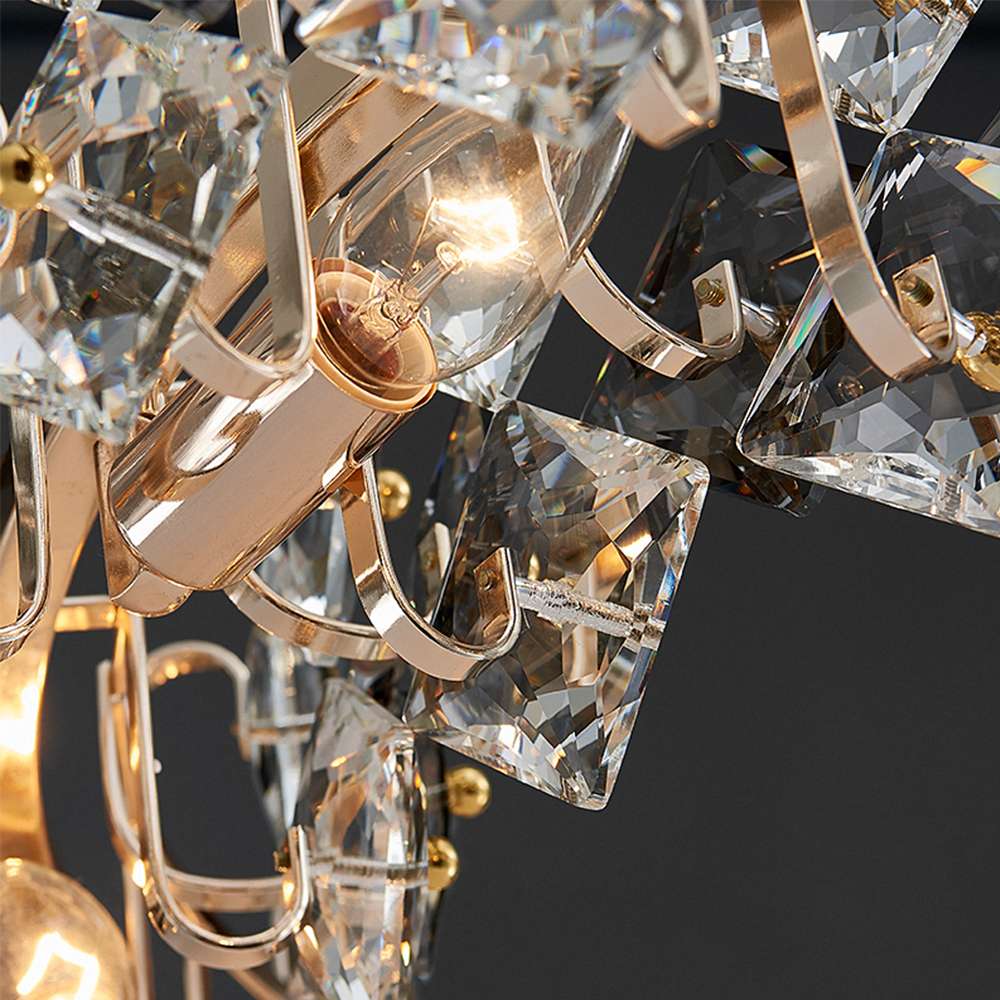 Luxury Crystal Linear Chandelier for Kitchen Island - view 7