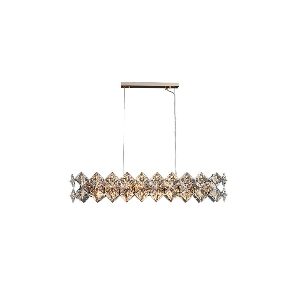 Luxury Crystal Linear Chandelier for Kitchen Island - view 8