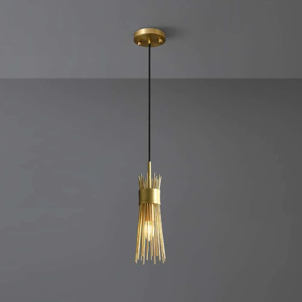 Moxy Modern Gold Leaf Pendant Light for Kitchens - view 1