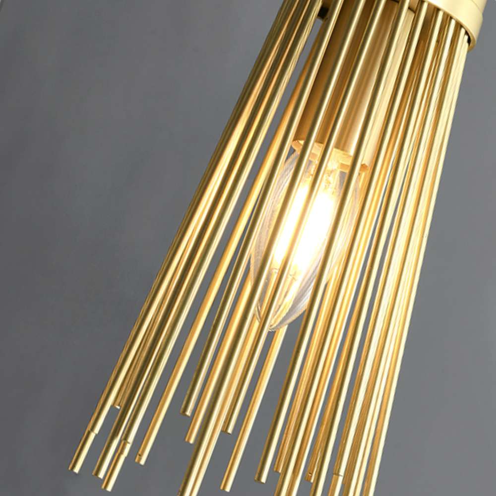 Moxy Modern Gold Leaf Pendant Light for Kitchens - view 6
