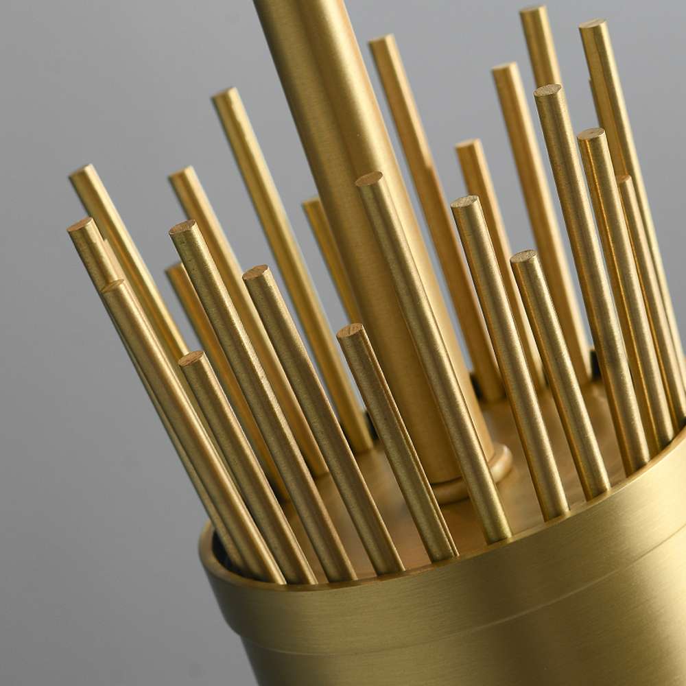 Moxy Modern Gold Leaf Pendant Light for Kitchens - view 7