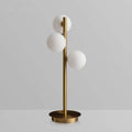 Nordic Brass Frame Opal Glass 3-Light Table Lamp - view 1