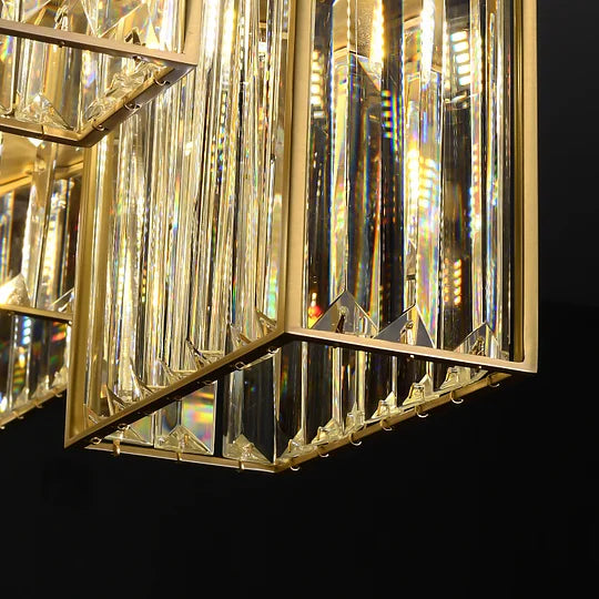 Luxury Tiered Grand Crystal Chandelier - Rectangular Chandelier - view 6