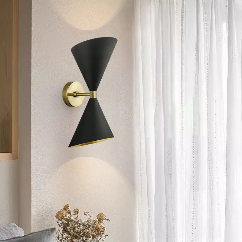 Mid-Century Modern Asymmetrical Wall Sconce for Living Room - view 1