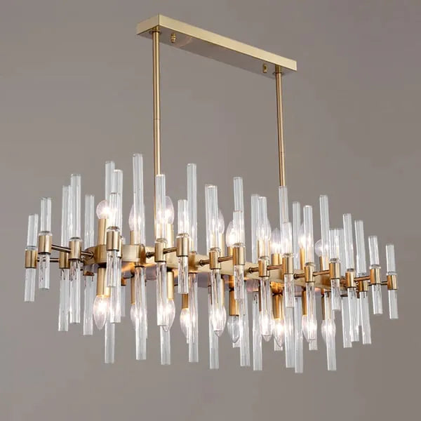 Modern Glass Unique Chandelier - Island Light Fixtures - view 1