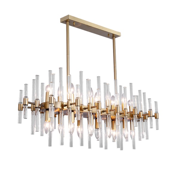 Modern Glass Unique Chandelier - Island Light Fixtures - view 6