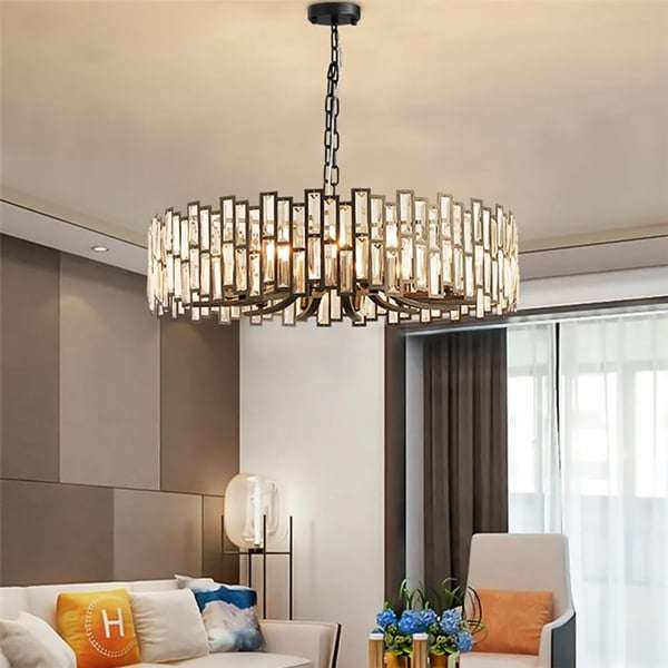 Geometric Crystal Chandelier - Living Room Chandelier - view 2