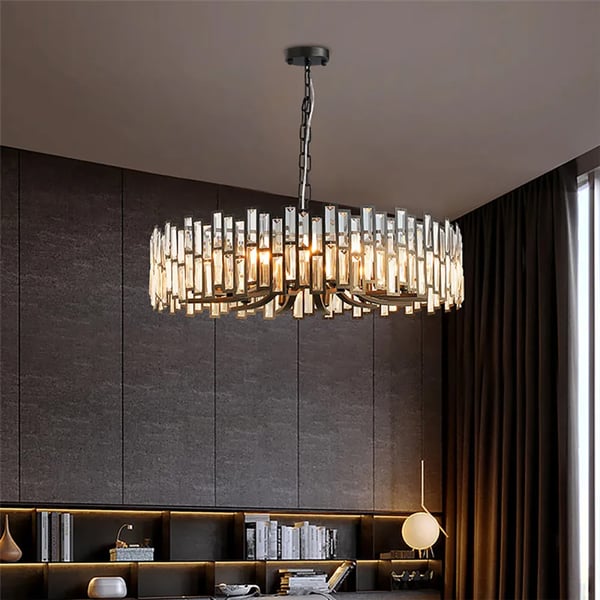 Geometric Crystal Chandelier - Living Room Chandelier - view 3