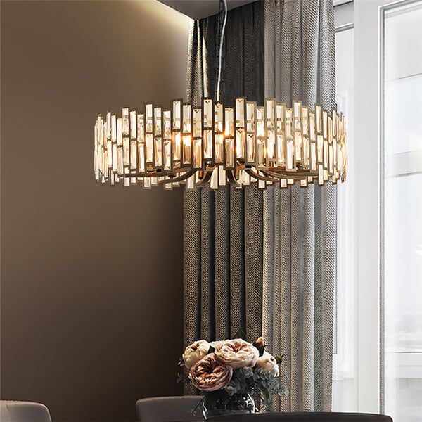 Geometric Crystal Chandelier - Living Room Chandelier - view 4