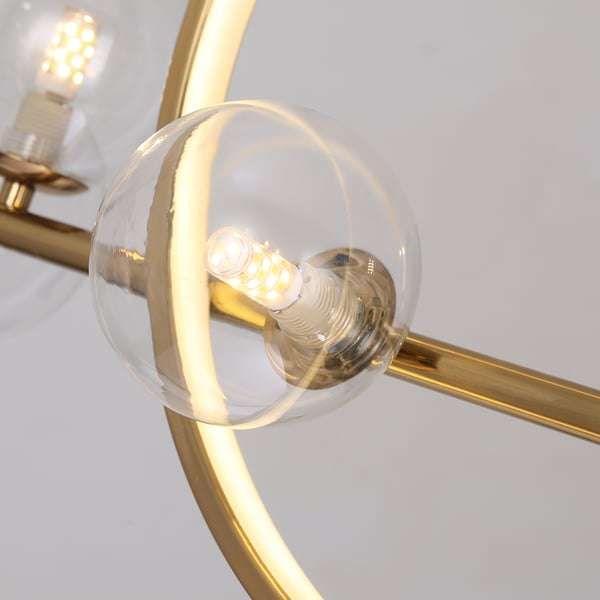 Glass Ball LED Hanging Lamp - Modern LED Light Fixtures - view 14