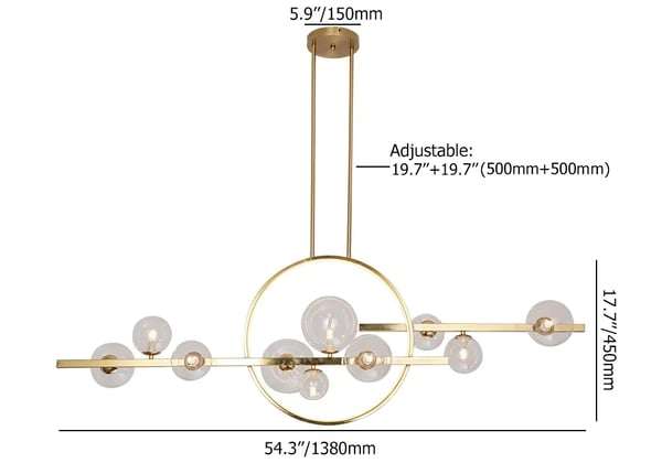 Glass Ball LED Hanging Lamp - Modern LED Light Fixtures - view 19
