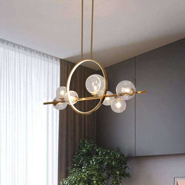 Glass Ball LED Hanging Lamp - Modern LED Light Fixtures - view 2
