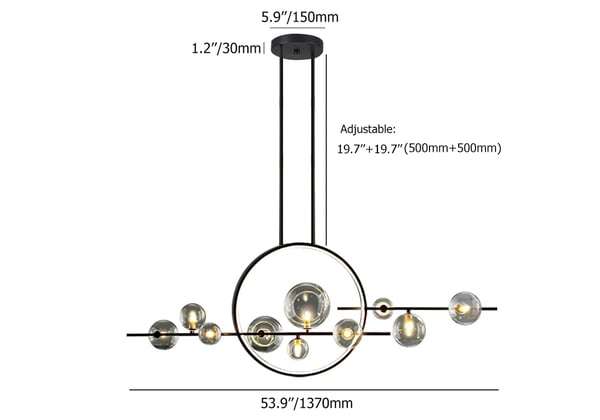 Glass Ball LED Hanging Lamp - Modern LED Light Fixtures - view 20