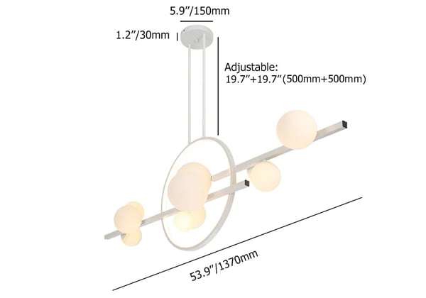 Glass Ball LED Hanging Lamp - Modern LED Light Fixtures - view 21