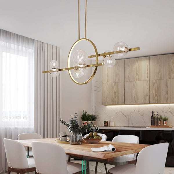 Glass Ball LED Hanging Lamp - Modern LED Light Fixtures - view 3