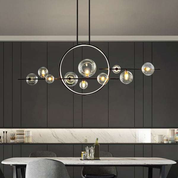 Glass Ball LED Hanging Lamp - Modern LED Light Fixtures - view 6
