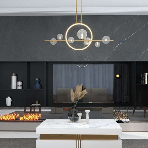 Glass Ball LED Hanging Lamp - Modern LED Light Fixtures - view 7
