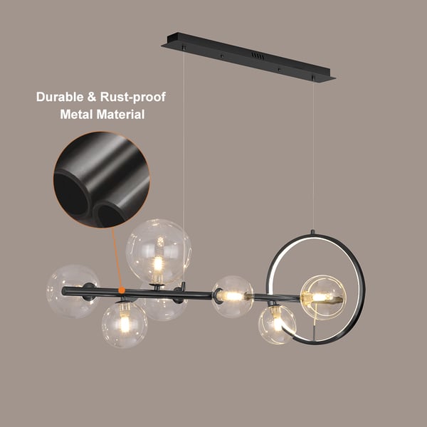 Glass Ball Modern Kitchen Island Lighting - Kitchen Light Fixtures - view 14