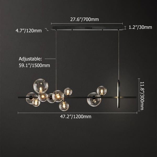 Glass Ball Modern Kitchen Island Lighting - Kitchen Light Fixtures - view 26