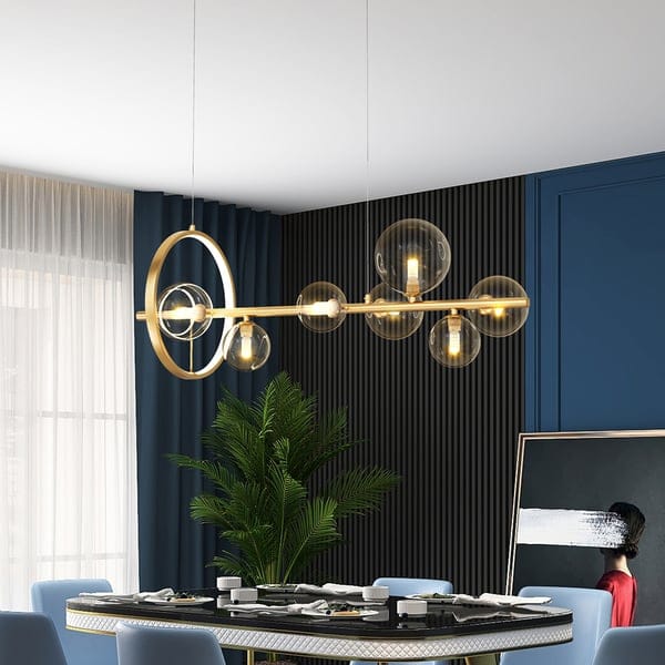 Glass Ball Modern Kitchen Island Lighting - Kitchen Light Fixtures - view 5