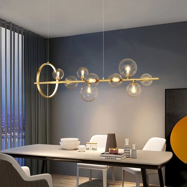 Glass Ball Modern Kitchen Island Lighting - Kitchen Light Fixtures - view 6