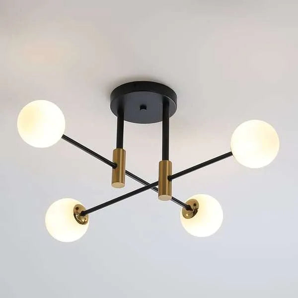 White Modern Ceiling Lights - Bedroom Ceiling Light - view 1