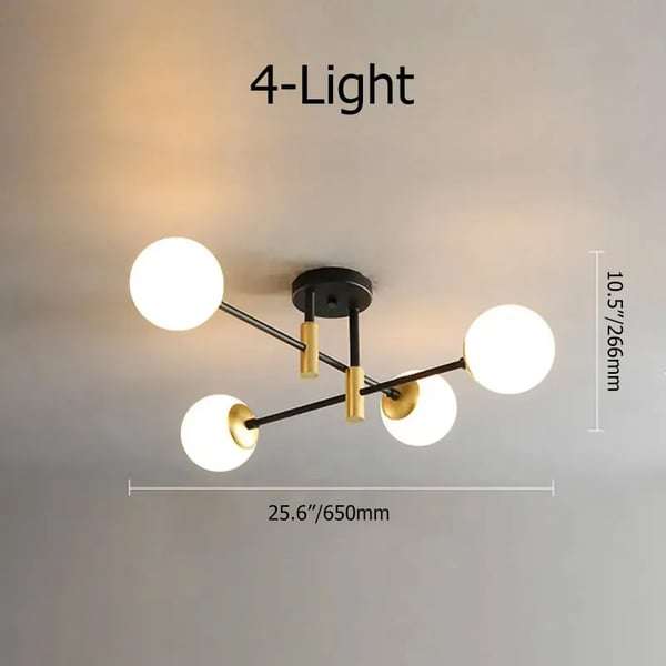White Modern Ceiling Lights - Bedroom Ceiling Light - view 16