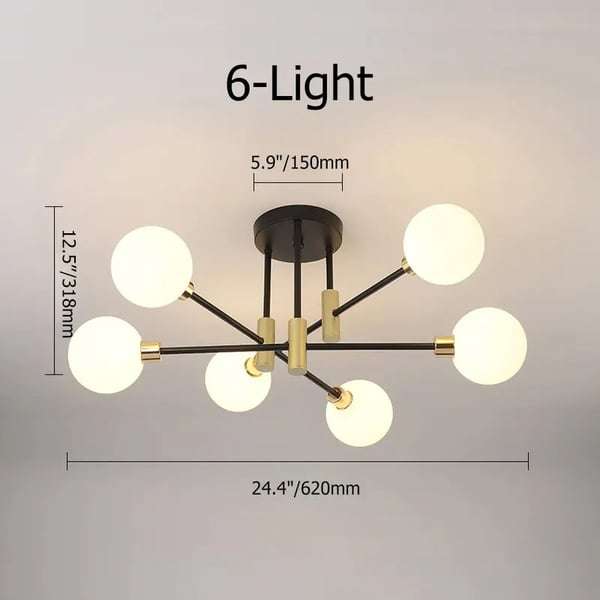 White Modern Ceiling Lights - Bedroom Ceiling Light - view 17