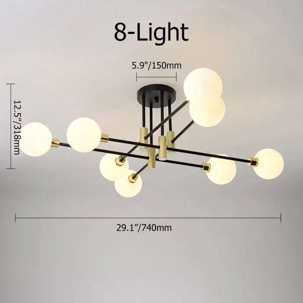 White Modern Ceiling Lights - Bedroom Ceiling Light - view 18