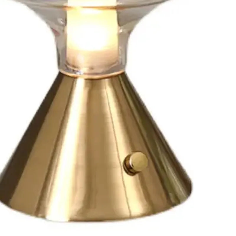 Retro Clear Glass Lampshade LED Light Fixtures - Bedside Table Lamp - view 6