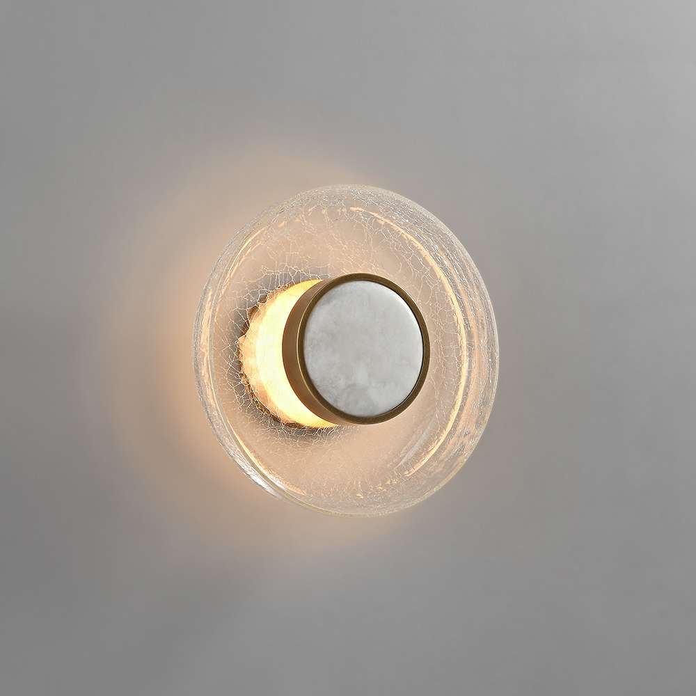Burst Glass Dolomite Modern Wall Sconces - Sconces for Living Room - view 1