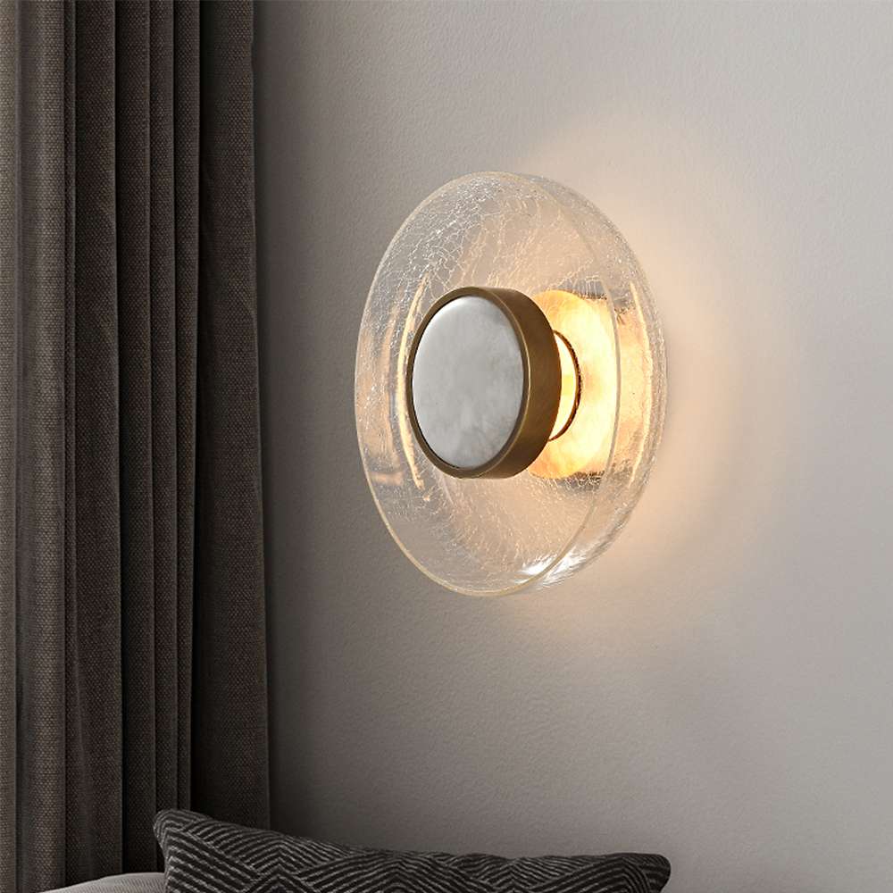 Burst Glass Dolomite Modern Wall Sconces - Sconces for Living Room - view 3