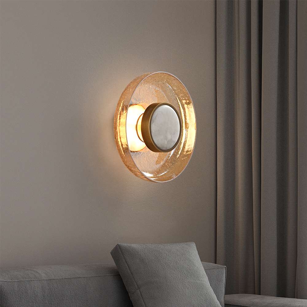 Burst Glass Dolomite Modern Wall Sconces - Sconces for Living Room - view 5