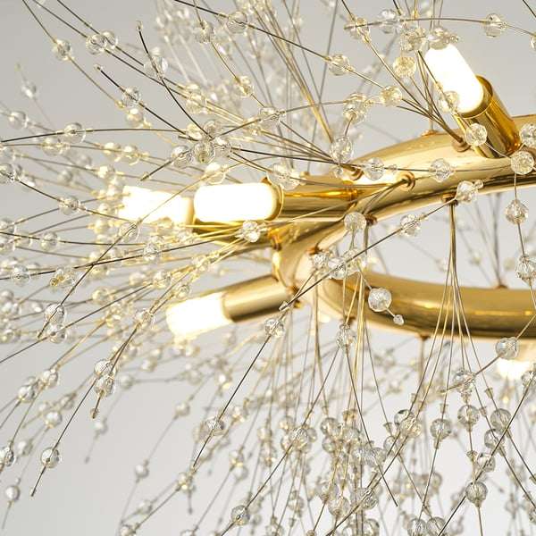 Clear Modern Crystal Chandelier - Firework Chandelier - view 5