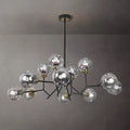 Modern Chandelier For Living Room Globe Glass Shade Black Chandelier - view 1