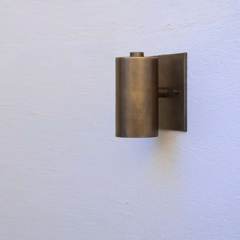 Modern Minimal Brass Sconce for Outdoor Wall Lighting - view 3