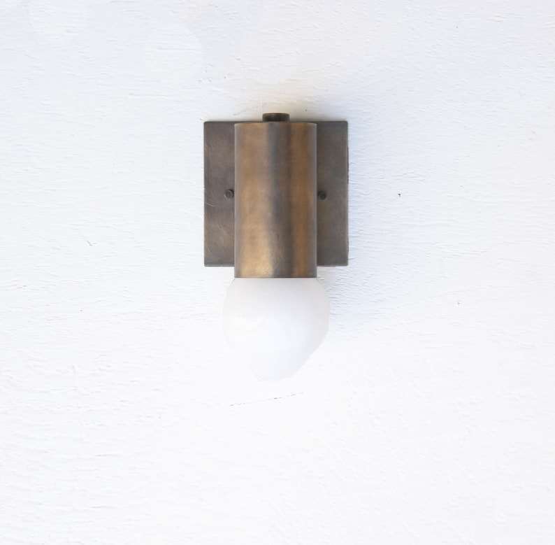 Modern Minimal Brass Sconce for Outdoor Wall Lighting - view 4