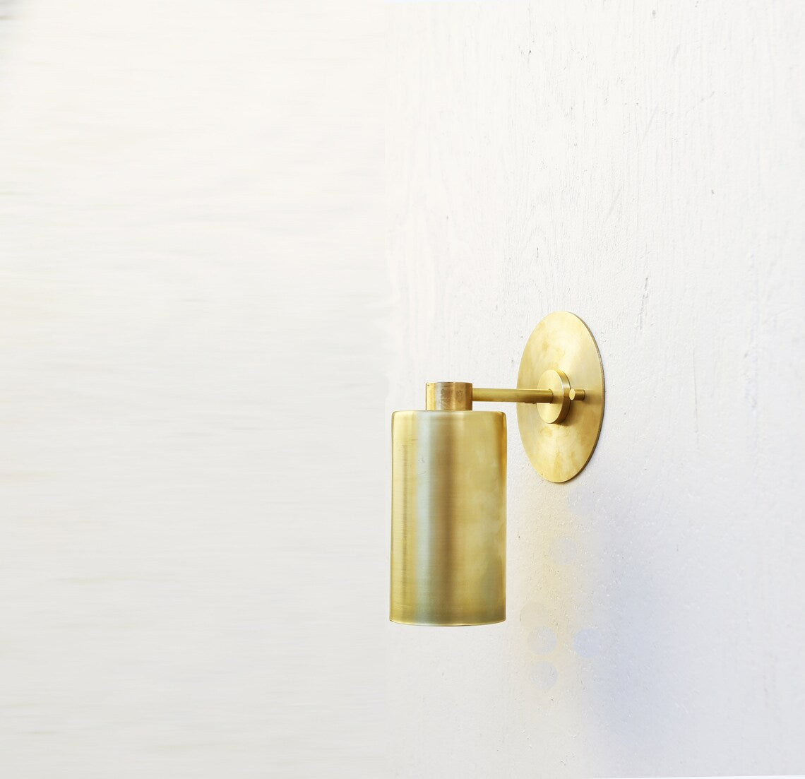 Brass Cylinder Sconce Lights - Bedroom Wall Sconces - view 1