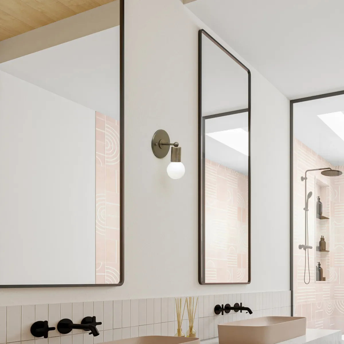 Brass Cylinder Wall Lamp - Modern Wall Sconces - view 2