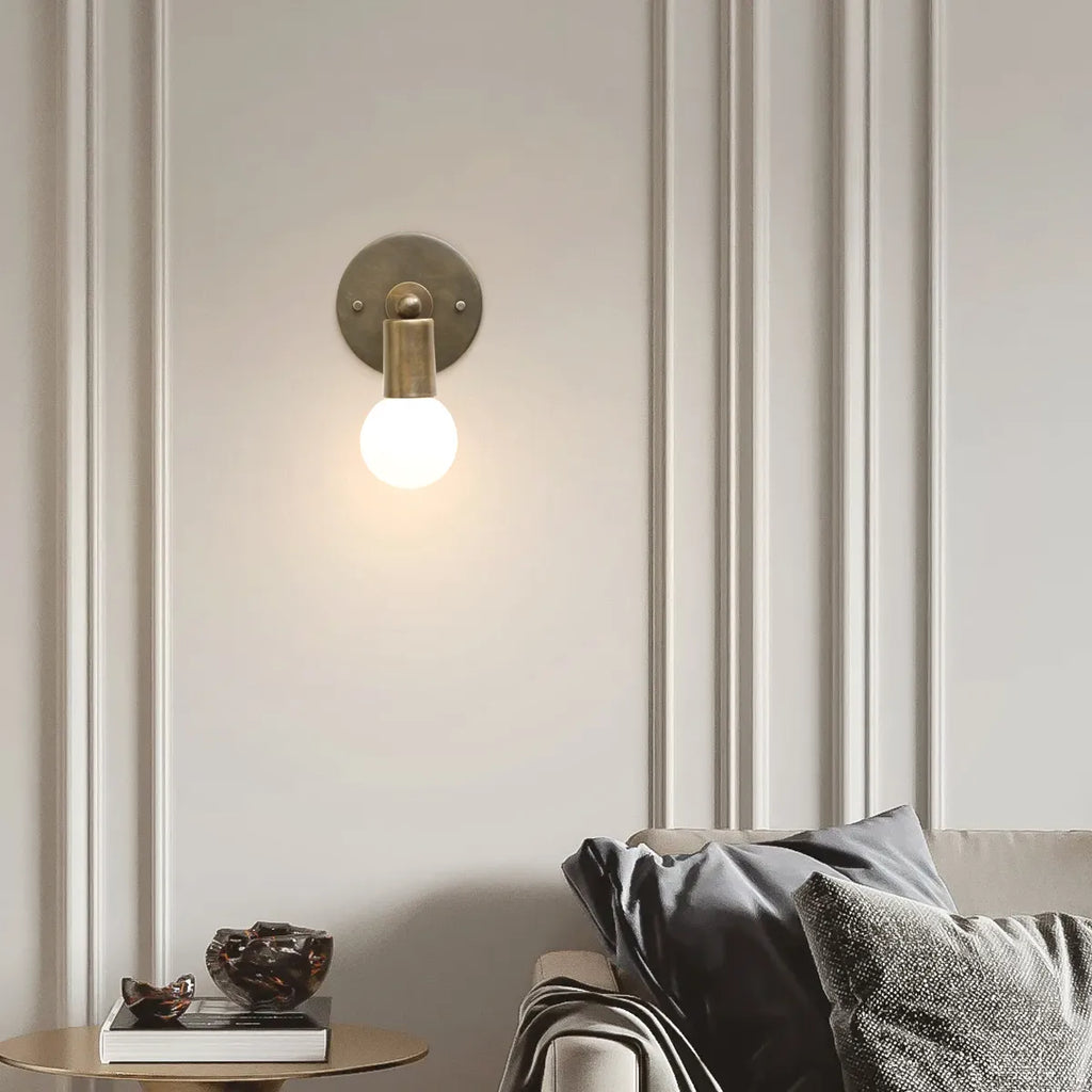Brass Cylinder Wall Lamp - Modern Wall Sconces - view 4